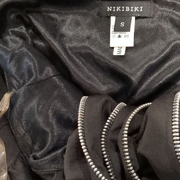 PARTY DRESS! Nikibiki Sexy LBD, Sleeveless Mini with Zipper Detail Size S - Picture 3 of 5